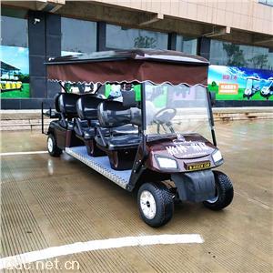  傲森8座电动楼盘看房车加装饰帘